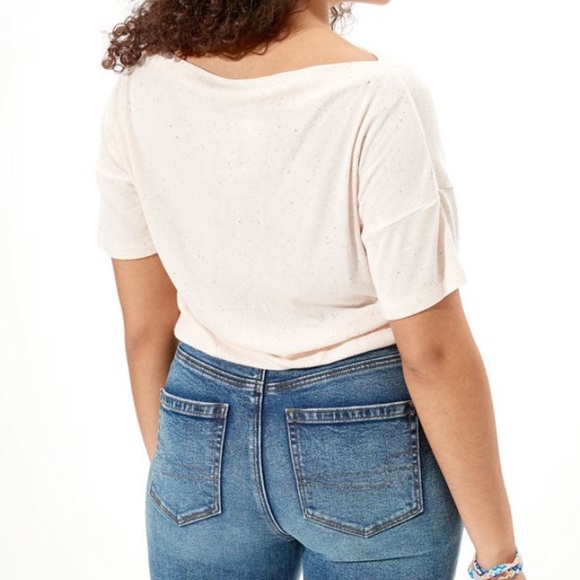 American eagle clinched off the shoulder top! - Picture 2 of 4